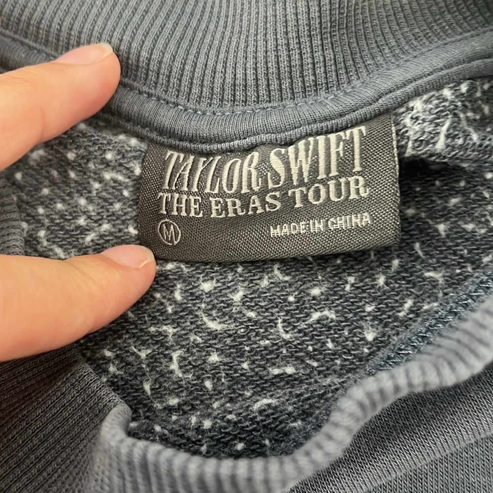 Taylor Swift Eras Tour Blue Crewneck (From Concert) - Picture 3 of 4